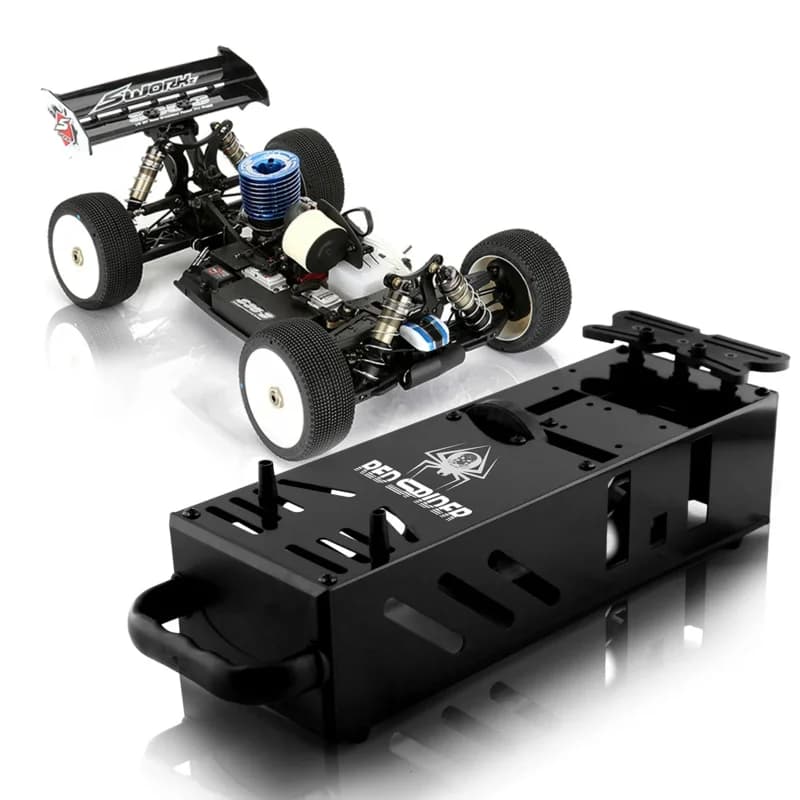 Scatola di avviamento in metallo 1/8 per modello di telecomando Strumenti di avvio Radiocomando Nitro Motore Truck Truggy Parti opzionali per hobby