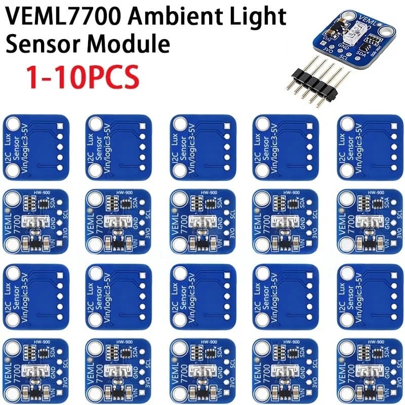 Modulo Sensore di Luce Ambientale VEML7700 120k Lux, Scheda Sensore di Misurazione Luce 3.3V 5V con Interfaccia I2C IIC per Arduino Raspberry Pi