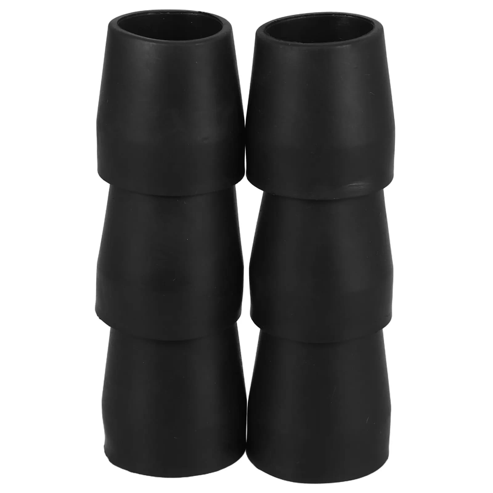 6Pcs Wear-Resistant Non-Slip Rubber Tips for Canes Trekking Poles Crutches Walker Legs Chair Feet Replacement Ends Enhanced
