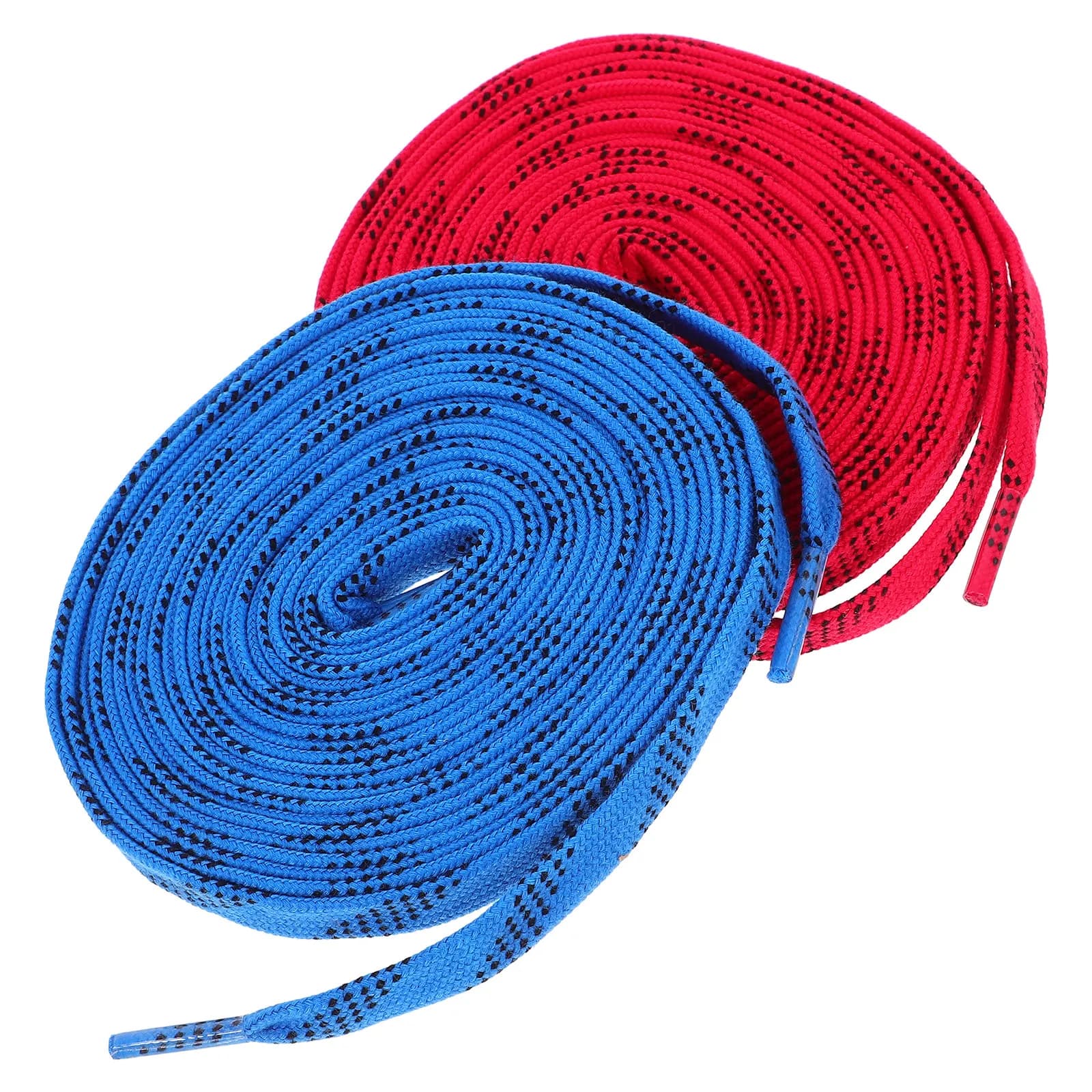 2 Paia di Eleganti Lacci Piatti Colorati Resistenti per Pattini da Hockey, Ideali per Hockey su Ghiaccio, Pattinaggio Artistico, Sneakers, Scarpe Sportive e Stivali