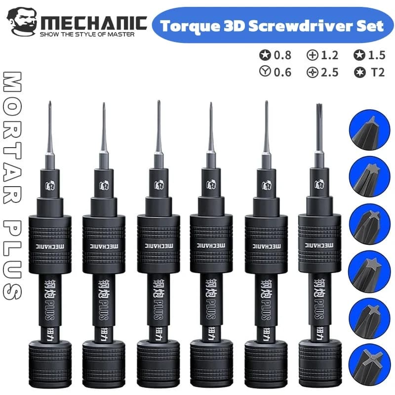 MECCANICO Malta Plus Cacciavite magnetico a coppia per IPhone X-16 Pro Max Orologio da telefono Android Smontaggio Strumenti di coppia limitati