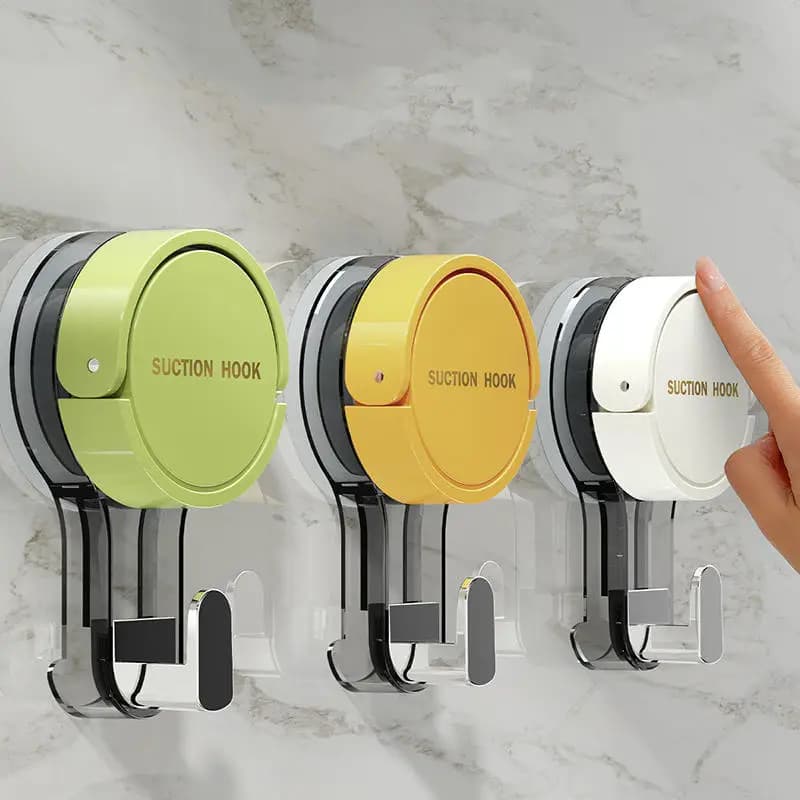 Gancio a ventosa riutilizzabile, resistente, per bagno, impermeabile, porta asciugamani, appendiabiti, accessorio