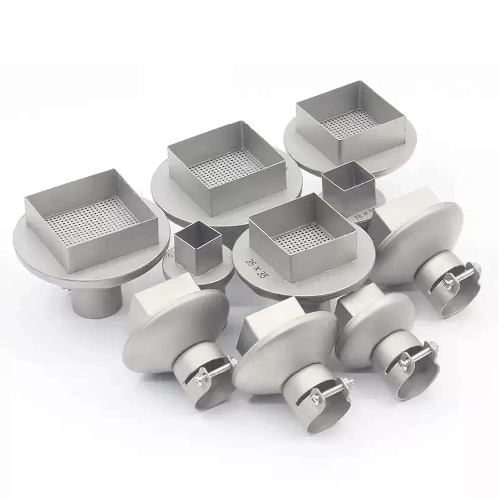 Ogni tipo Specifiche Nuove ugelli quadrati per pistola termica Kit di saldatura per pistola ad aria calda per accessori per saldatura ad aria calda Ugelli per saldatura