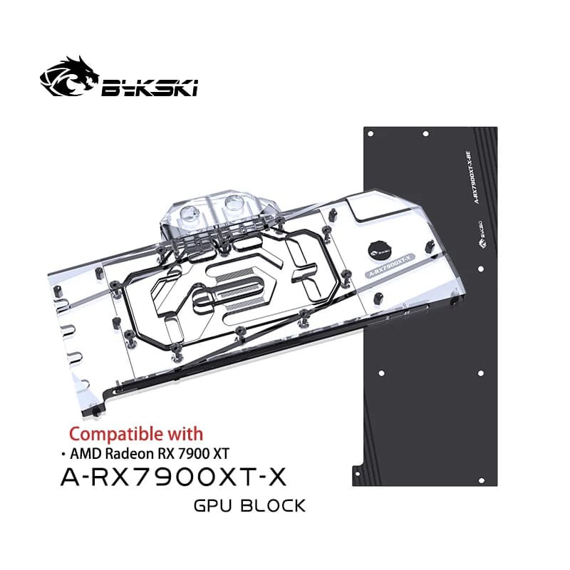 Bykski GPU Block per AMD Radeon RX7900XT edizione di riferimento scheda Video raffreddamento ad acqua/copertura completa/radiatore in rame A-RX7900XT-X