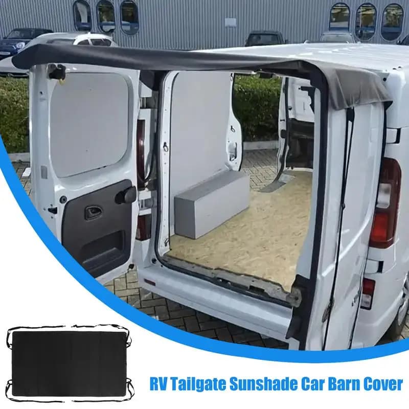 Auto RV Portellone Ombra Portellone Net Parasole Tenda da campeggio Baldacchino Ombra migliorata e Privacy Schermo tenda posteriore per SUV RV Auto