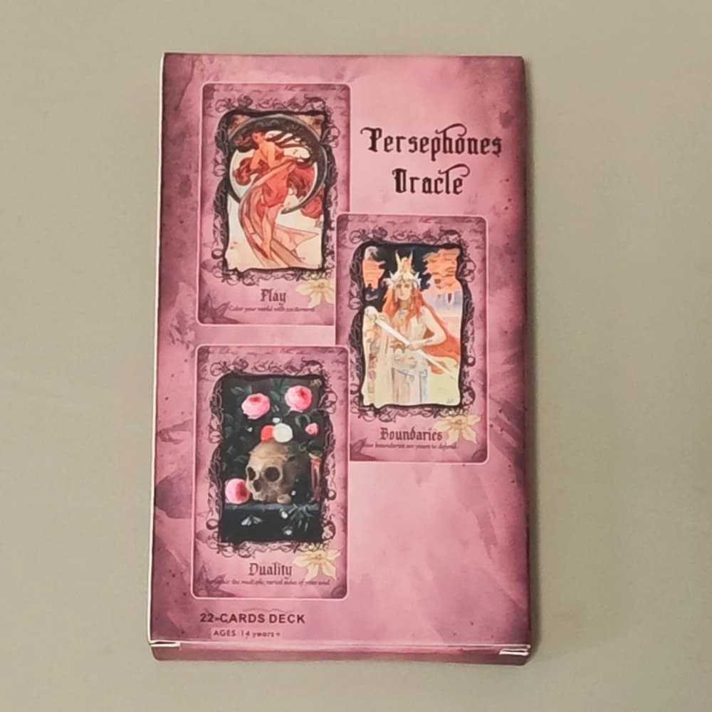 22 pezzi di carte Oracle Persephone Carte Oracle Shadow Work Goddess Deck 12 * 7 cm