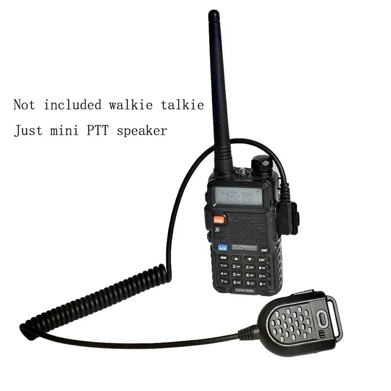 Mini HYT Walkie Talkie PTT LED Spalla Altoparlante Microfono per KENWOOD TK-3107 BAOFENG BF-888s UV-5R GT-3TP Radio bidirezionale