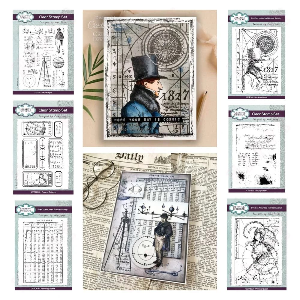 The Astrologist Clear Stamp Set Silicone Stamps Diy Scrapbook Diary Decoration Embossed Paper Card Album Craft Template New 2024