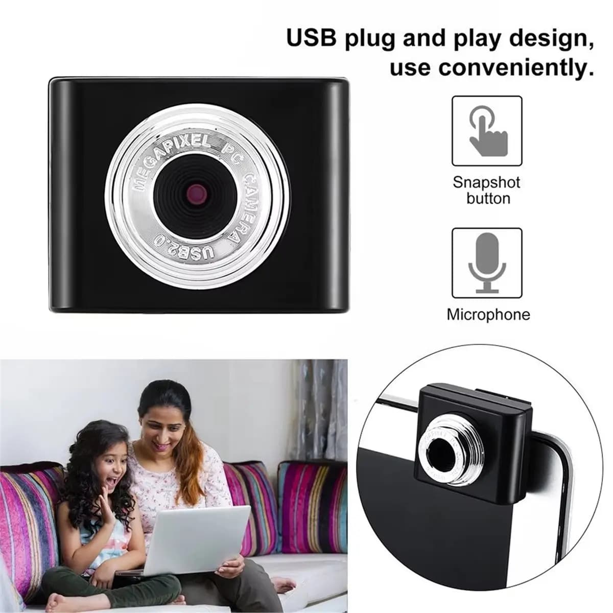 Webcam USB 30M Mega Pixel Videocamera digitale Web Cam BSBL