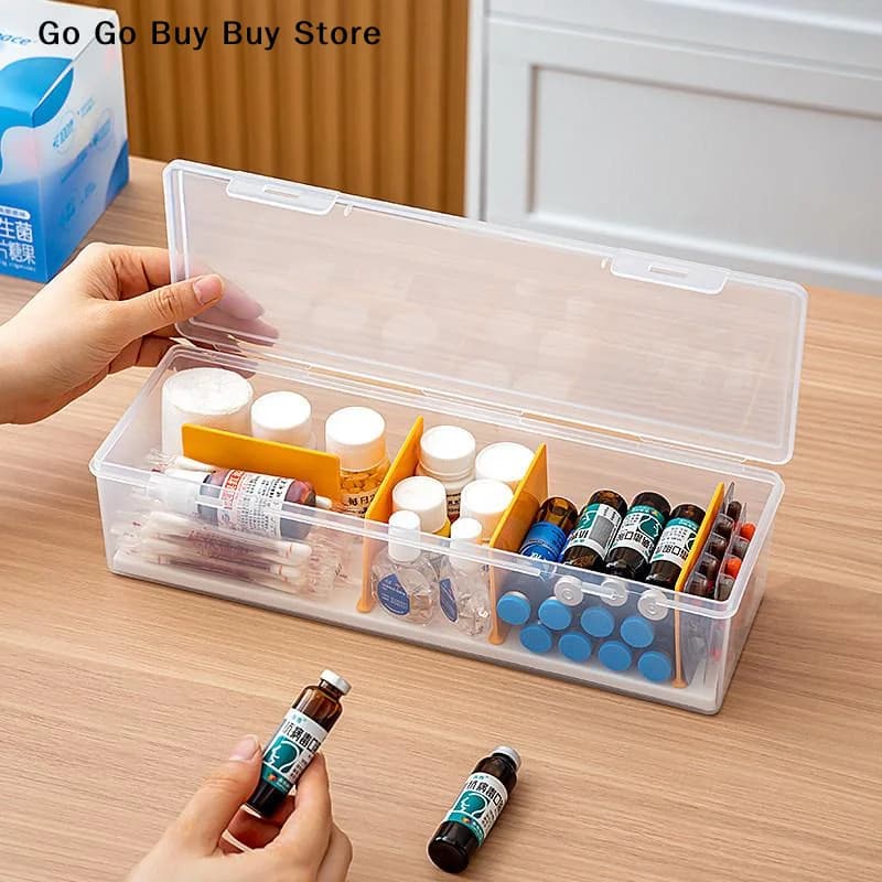【ST】Scatola organizer compartimentata in plastica trasparente, contiene oltre 550 carte da gioco, scatola portaoggetti portatile con divisorio regolabile per carte