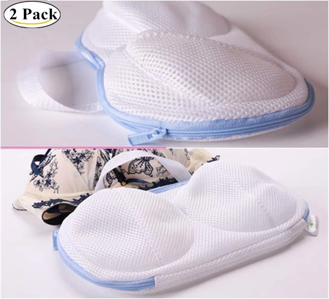 Foldable linen bag with hinge net bra, washable lingerie, underwear holders, organizer for delicate clothing protection