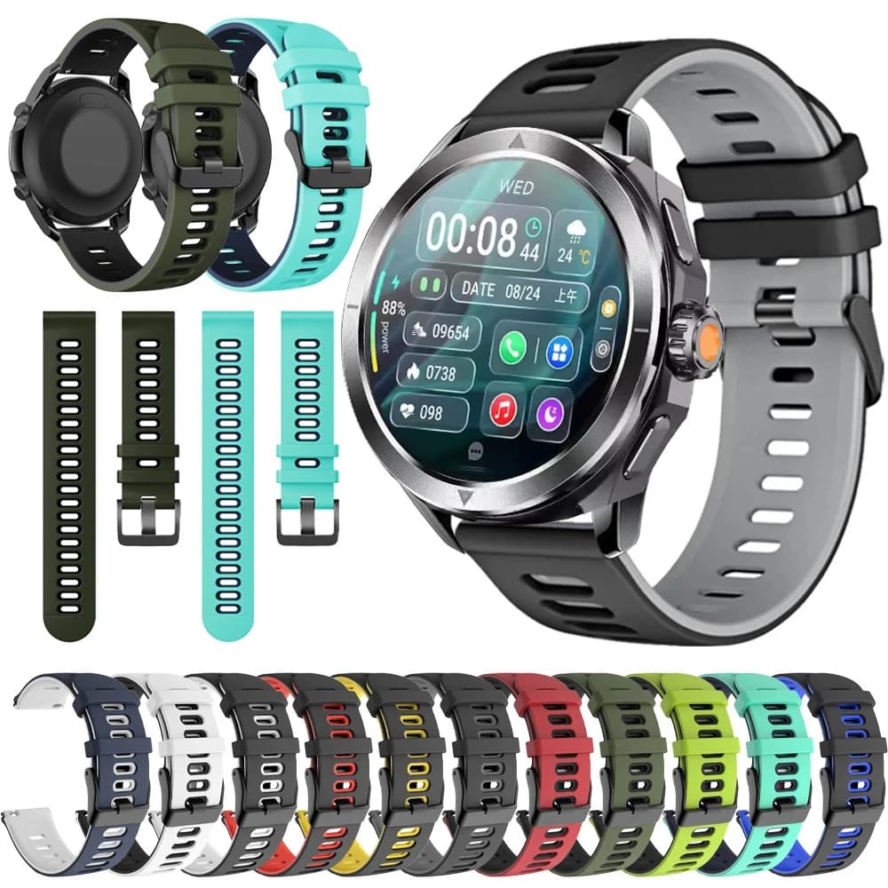 Cinturino sportivo in gomma per Xiaomi S4 Ultra Smart Watch Swim Cinturino morbido in silicone 22mm per Xiaomi S4 Ultra Huawei Accessorie