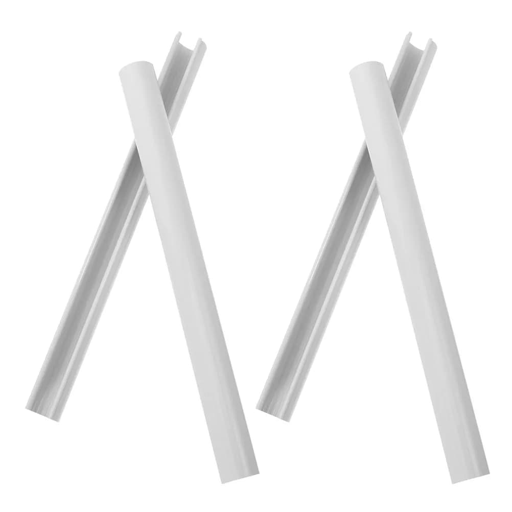 4 Parts Covers for Radiator Pipes 15x300mm, for Hidden and Covering Heater Ventilation Pipes and Wall Dryers