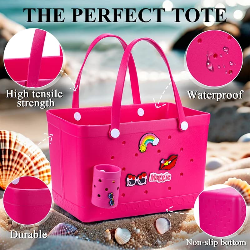 Summer Large Beach Bag EVA Beach Basket Woman Picnic Tote Bag Handbag Waterproof Handbag Shopping