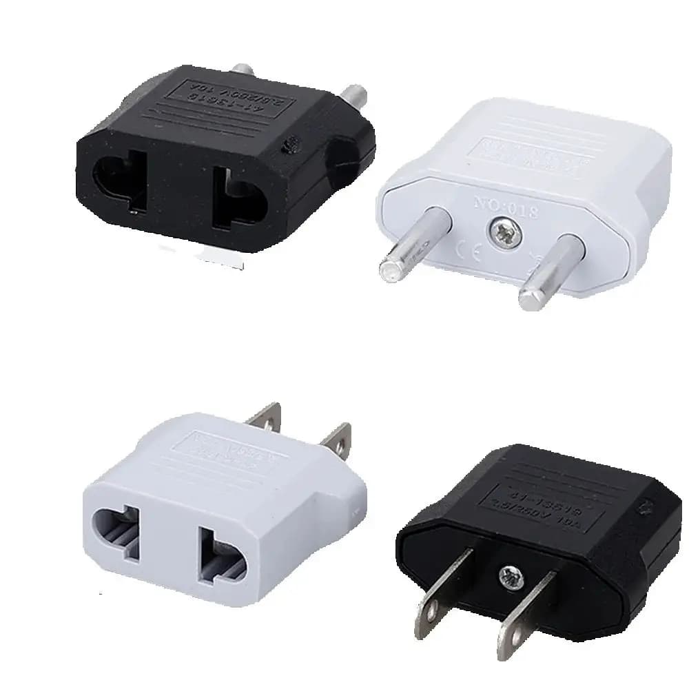 1 PZ Nero AU US a EU mini Converti Adattatore Spina Europeo Australia America Elettrico Connettore di Alimentazione CA Viaggio Piccola Spina 6A