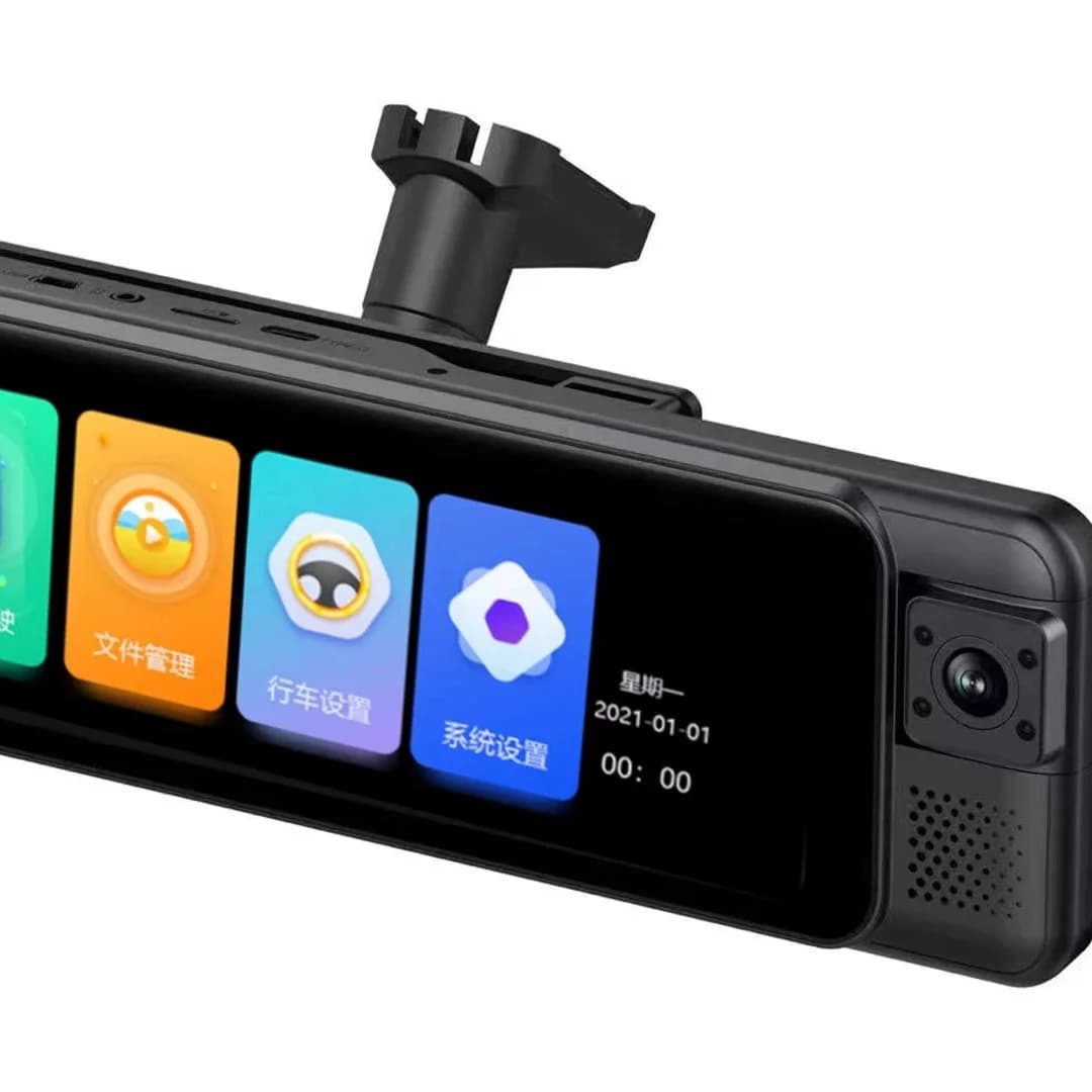 4 channels Dashcam Mirror Recorder Car Camera Touch Screen 4 lenses Dash Camera Auto DVR Wifi App Camera ADAS BSD