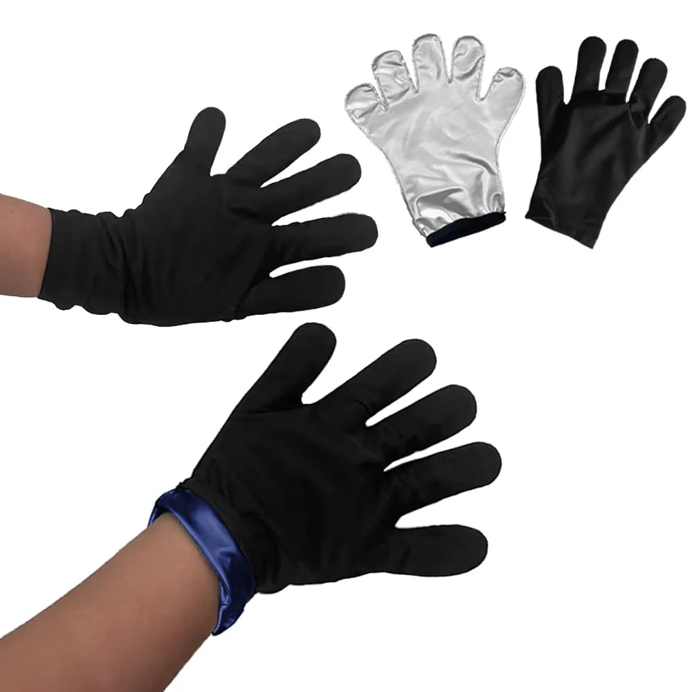 1 Pair of Gloves Sauna Suit Sweating Gloves Hot Thermo Sweating Gloves Sweat Gloves Women Gym Fat Burning Sweating Finger Gloves