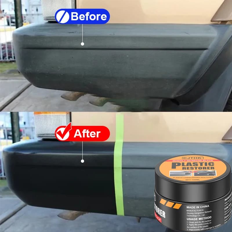 Agente di rivestimento per restauratore di plastica per auto Ritorno al nero lucido Auto plastica Gomma Pelle Ripristina Rinnovatore di rivestimento per riparazione di lucidatura automatica