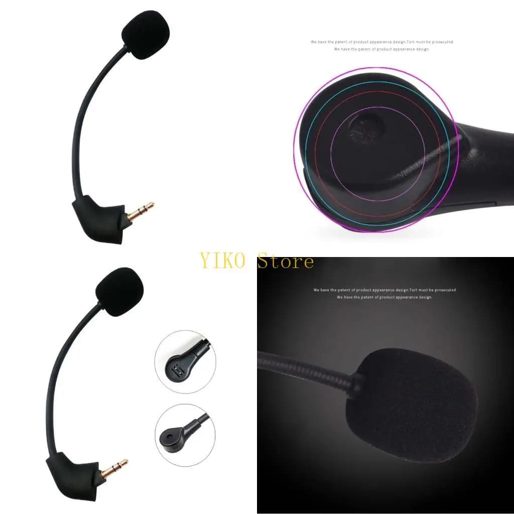 K32C For Hyper X Cloud 2 II Cloud Gaming Headset 3.5mm Detachable Mic