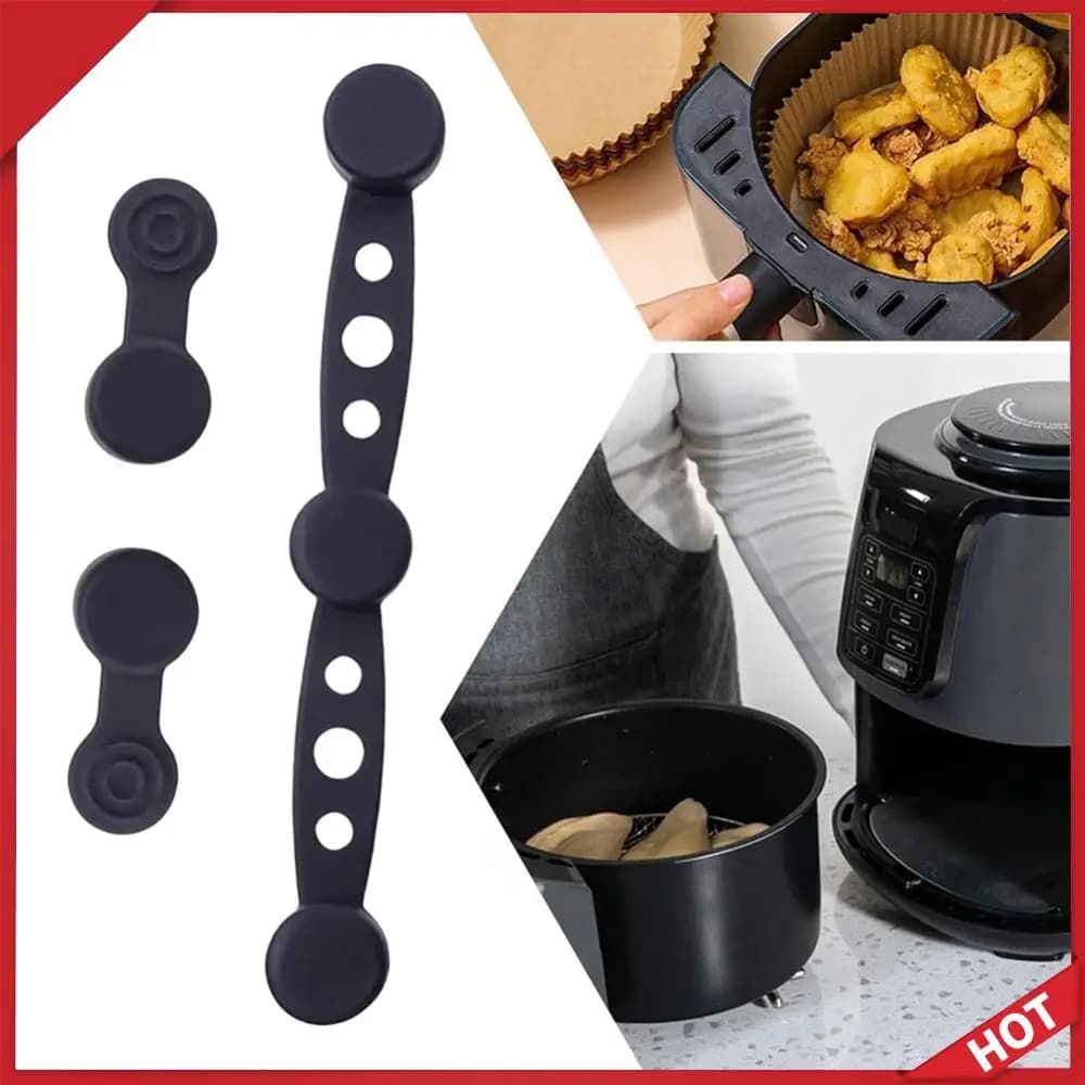 Silicone Magnetic Brake for Air Fryer, Oven Card Firing Tool, Disposable Coating Block, Prevents Paper Burning, Air Fryer Accessories