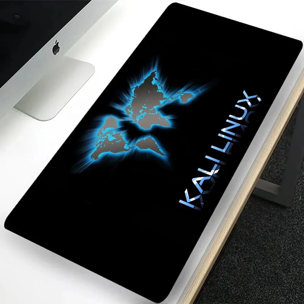 Kali Linux Large Gaming Mouse Pad Computer Mousepad PC Gamer Laptop Mouse Mat Office Mausepad XXL tappetino per tastiera in Silicone tappetino da scrivania