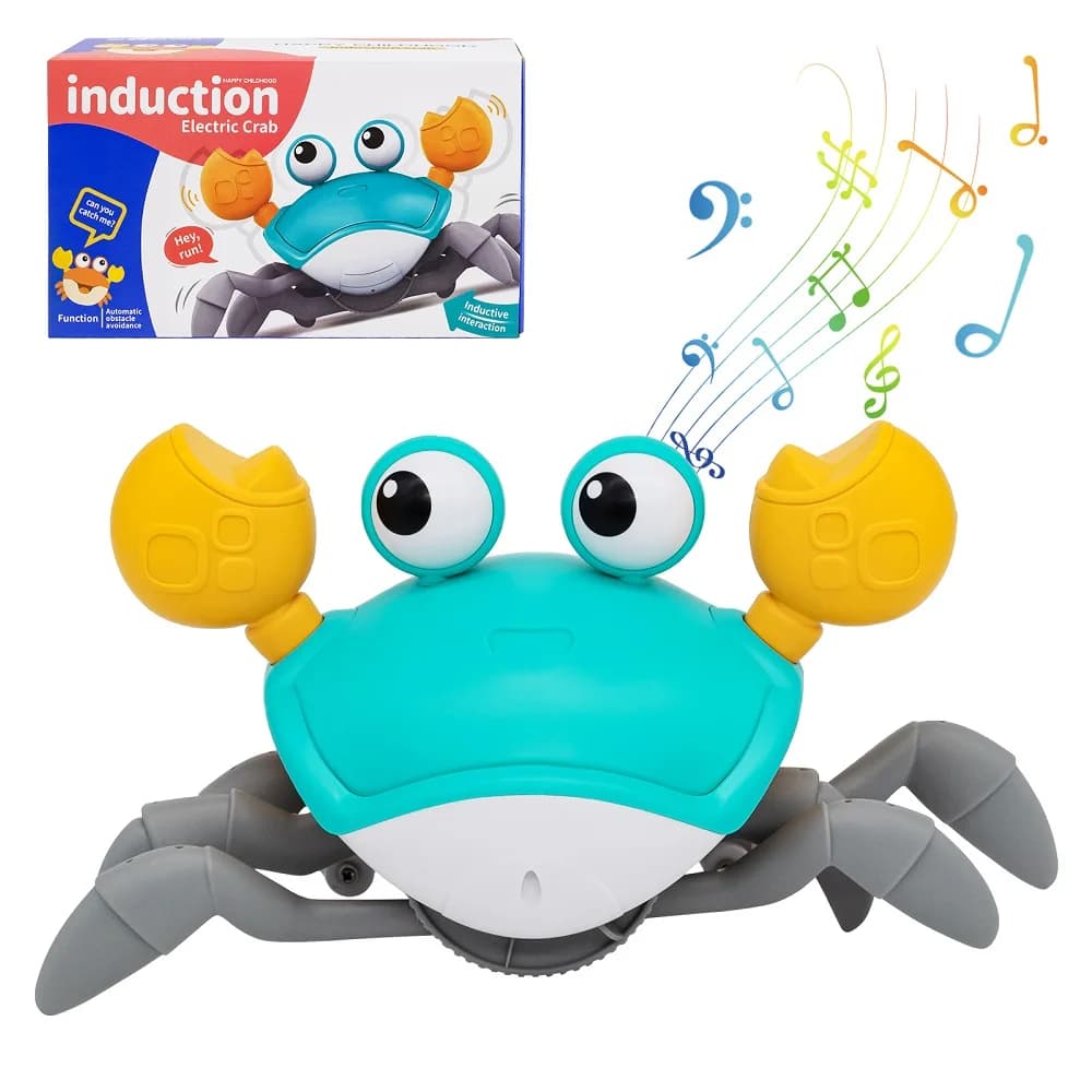 Execution Dance Crab Toy for Newborns Striping Interactive Escape Crabs Birthday Baby Thanksgiving Christmas Gift Battery Edition