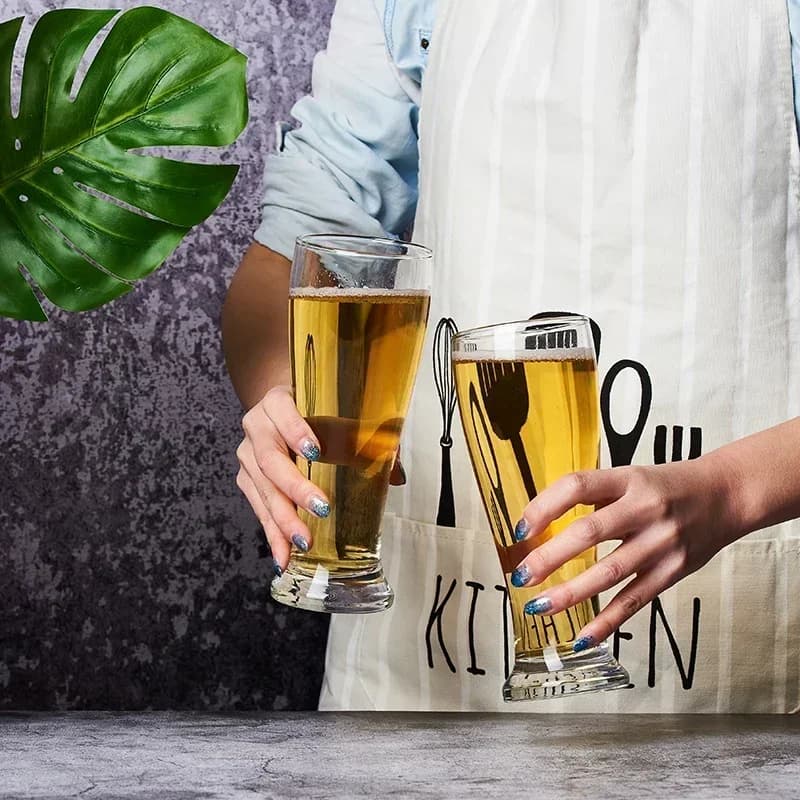 2 Bicchieri da Birra di Grano Weizen, Tazze Artigianali Personalizzate, Bicchieri in Cristallo per Succhi, Tumbler, Articoli per Bar Domestico