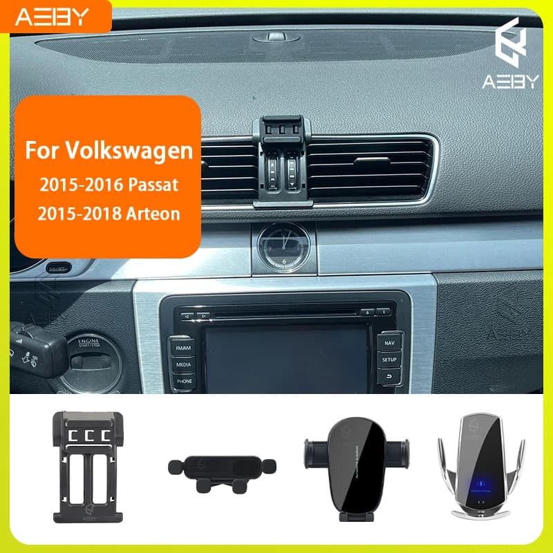 Supporto per Telefono con Ricarica Wireless per Volkswagen Passat 2015-2016 e Arteon 2015-2018