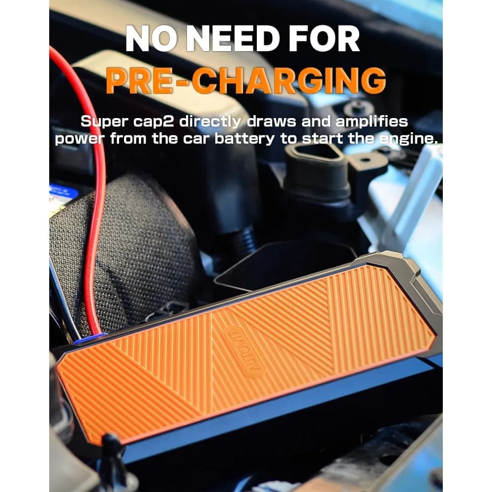 Avviatore di Emergenza a Supercondensatori Portatile Senza Batteria 12V per Auto fino a 8.0L Benzina 4.0L Diesel, Armadietti da Cucina