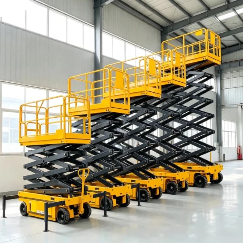 Mobile Hydraulic Lifting Platform, Customized Travel Speed Self‑propelled Electric Scissor Lift For Workshop Maintenance
