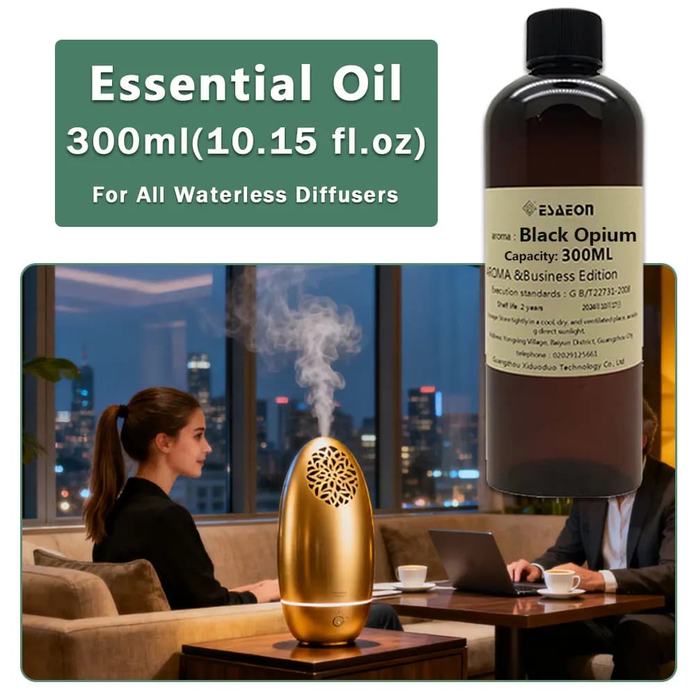 ESAEON Hotel Aroma Machine Supply Oils - Essential Oil For Waterless Aromatherapy Diffuser, Black Opium - 300ML (10.15 fl.oz)