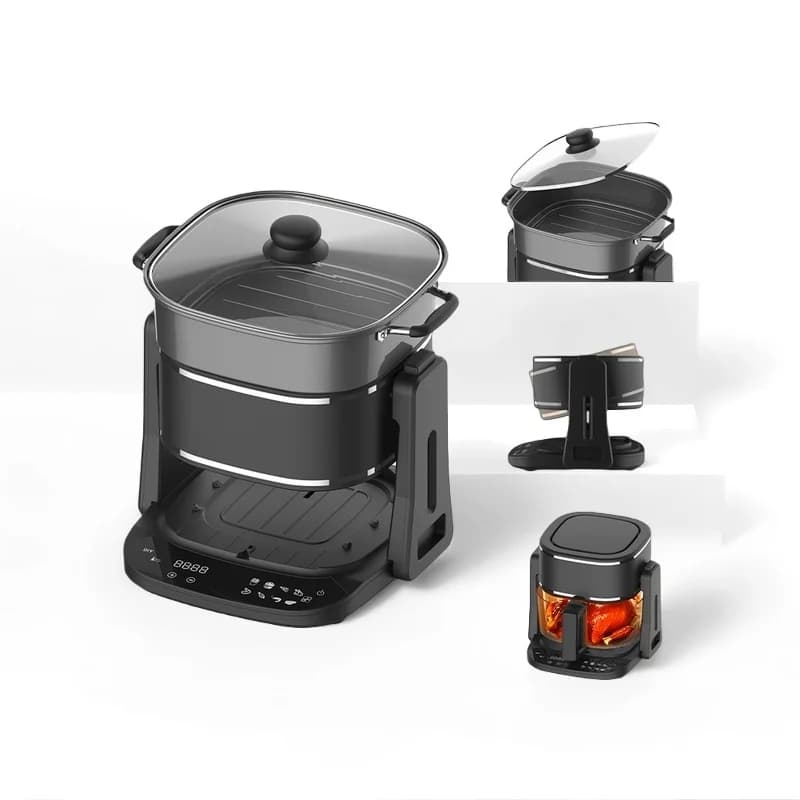 Quick Heating Square Oil Free Double Small Wholesale Smart Kitchen Appliances Appliance Manufacturer Digital Air Fryer