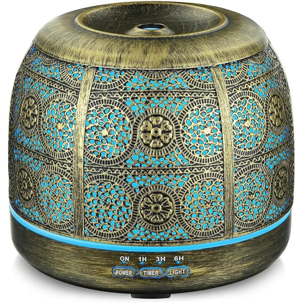 Diffuser of essential oils, 500 ml aromatherapy diffuser for the home, ultrasound diffusers or essential oils, metal oil diffuser with Mi