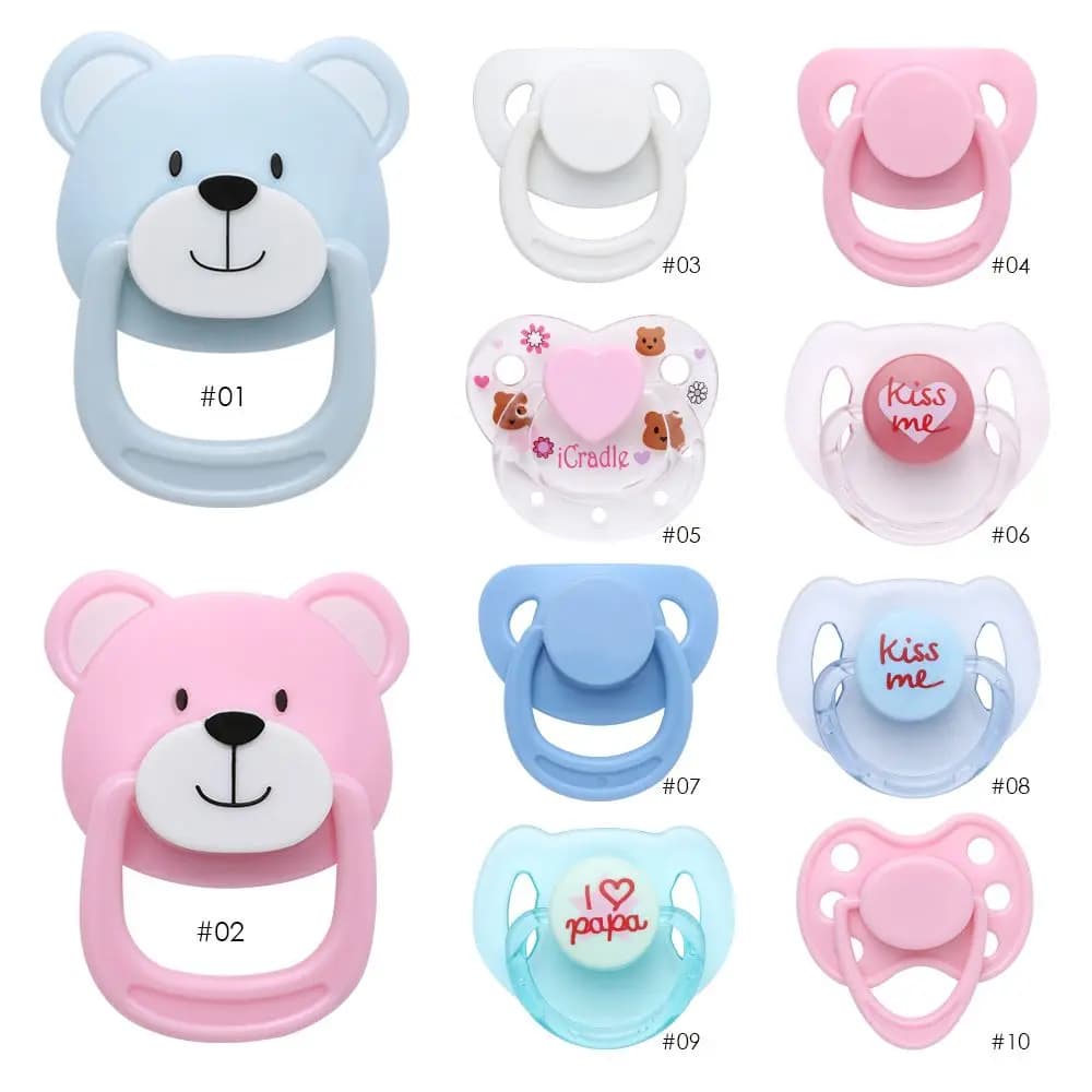 Magnete bambola ciuccio casa delle bambole forniture capezzoli Reborn Baby Lovely Dummy Play simulazione magnete Set accessori accessorio per bambole