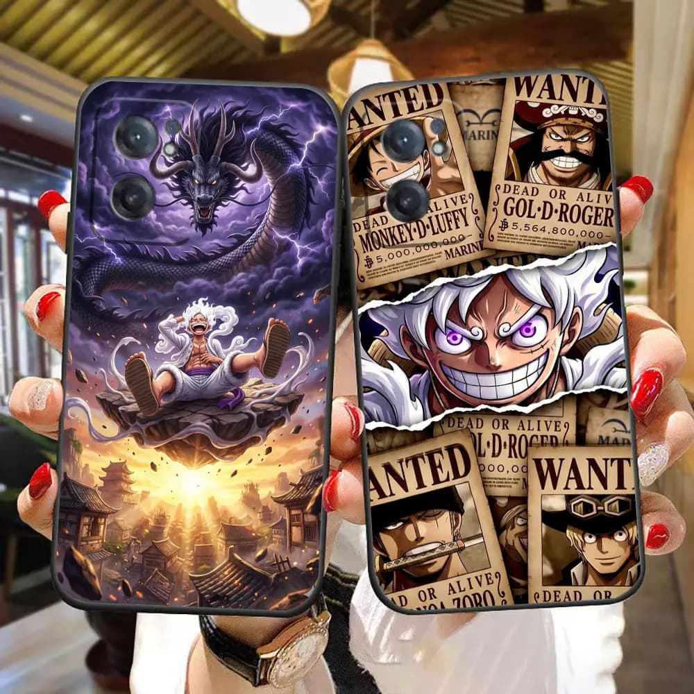 Custodia per telefono One Piece Luffy Gear 5 per iPhone Apple 17 AIR 17E 16E 16 15 14 13 12 11 Pro Max XR 8 7 Plus in TPU