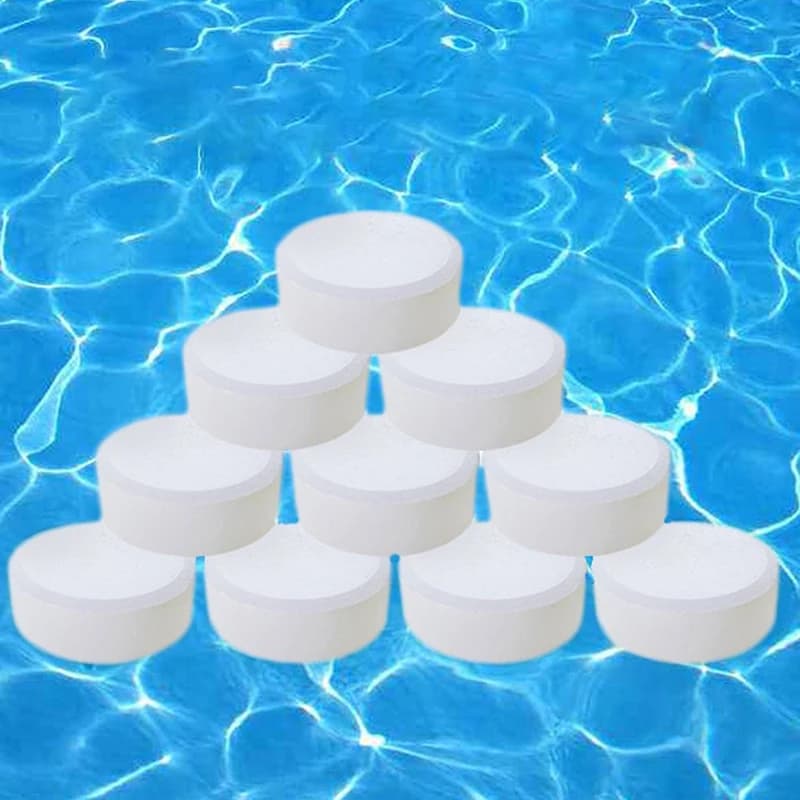 1 scatola nuoto Spa vasca idromassaggio forniture per la pulizia della casa 50/100g compressa per la pulizia della piscina cloro bromo compresse Cleaner