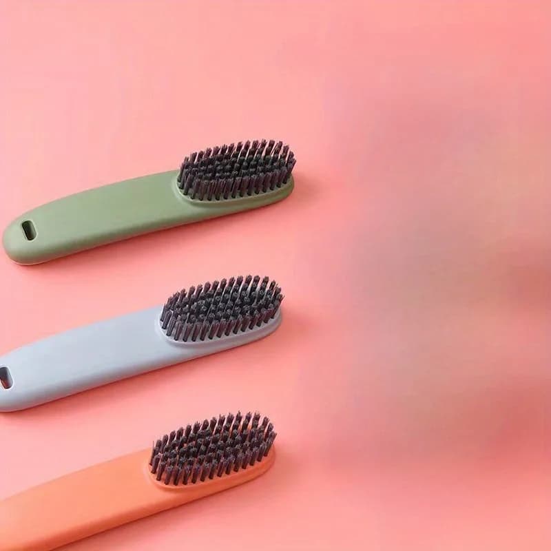 1PC Spazzola per bucato per uso domestico Spazzola per scarpe con manico lungo Spazzola per capelli morbidi Spazzola per pulizia multifunzionale Spazzola per scarpe quotidiana per la casa