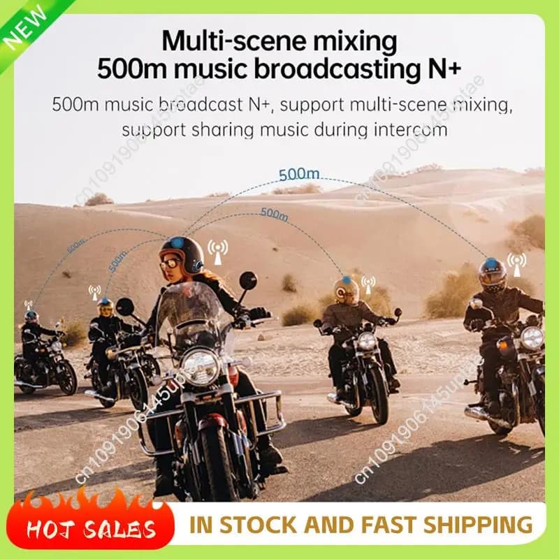N88R Intercom Headset Helmet Moto 1080P Video Dashcam Wifi Camera Recorder DVR Intercom Wireless Call Kit in Vivavoce