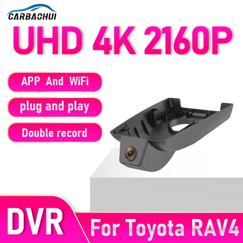 For Toyota RAV4 Xa40 GXL 2016-2018 4K HD Dash Cam for Auto Camera Recorder Dashcam WIFI Auto Dvr Recorder Accessories