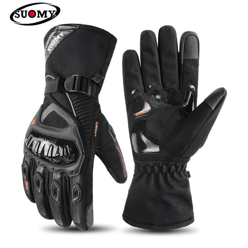 Waterproof Winter Motorcycle Gloves Warm long thickened off-road gloves for cyclist locomotive four seasons