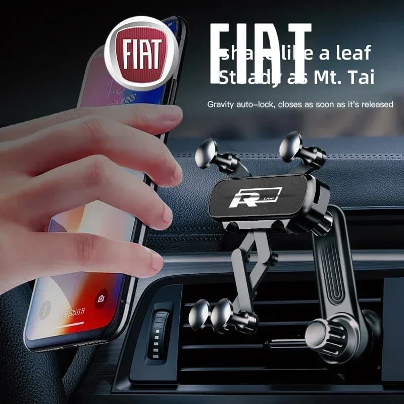 Supporto per telefono da auto Gravity, telescopico, da agganciare alla presa d'aria, per VW GTI RLine Golf Amarok T5 Phaeton Tiguan T-Cross Passat