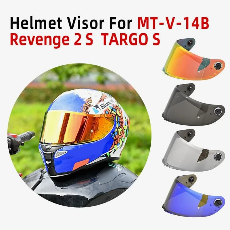 Helmet Visor For MT-V-14B Revenge 2 S Targo S Full Face Helmet Lens Motorcycle Accessories Capacete Casco Moto MT-V-14B-Adapted
