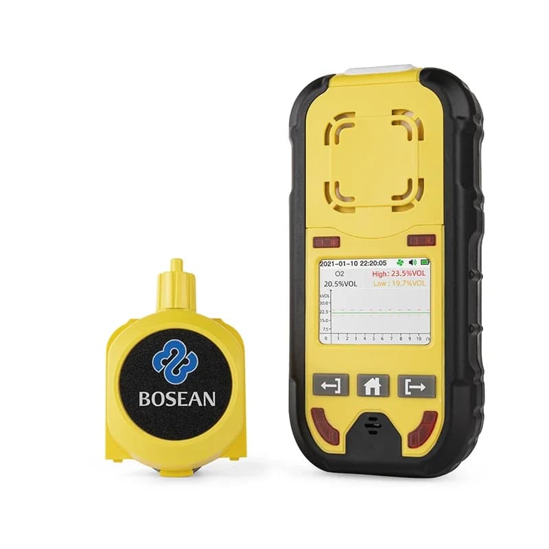 Monitor O2 H2S CO LEL Rilevatore di gas LCD digitale Ossigeno Idrogeno Solforuro Monossido di carbonio Rilevatore di perdite combustibili