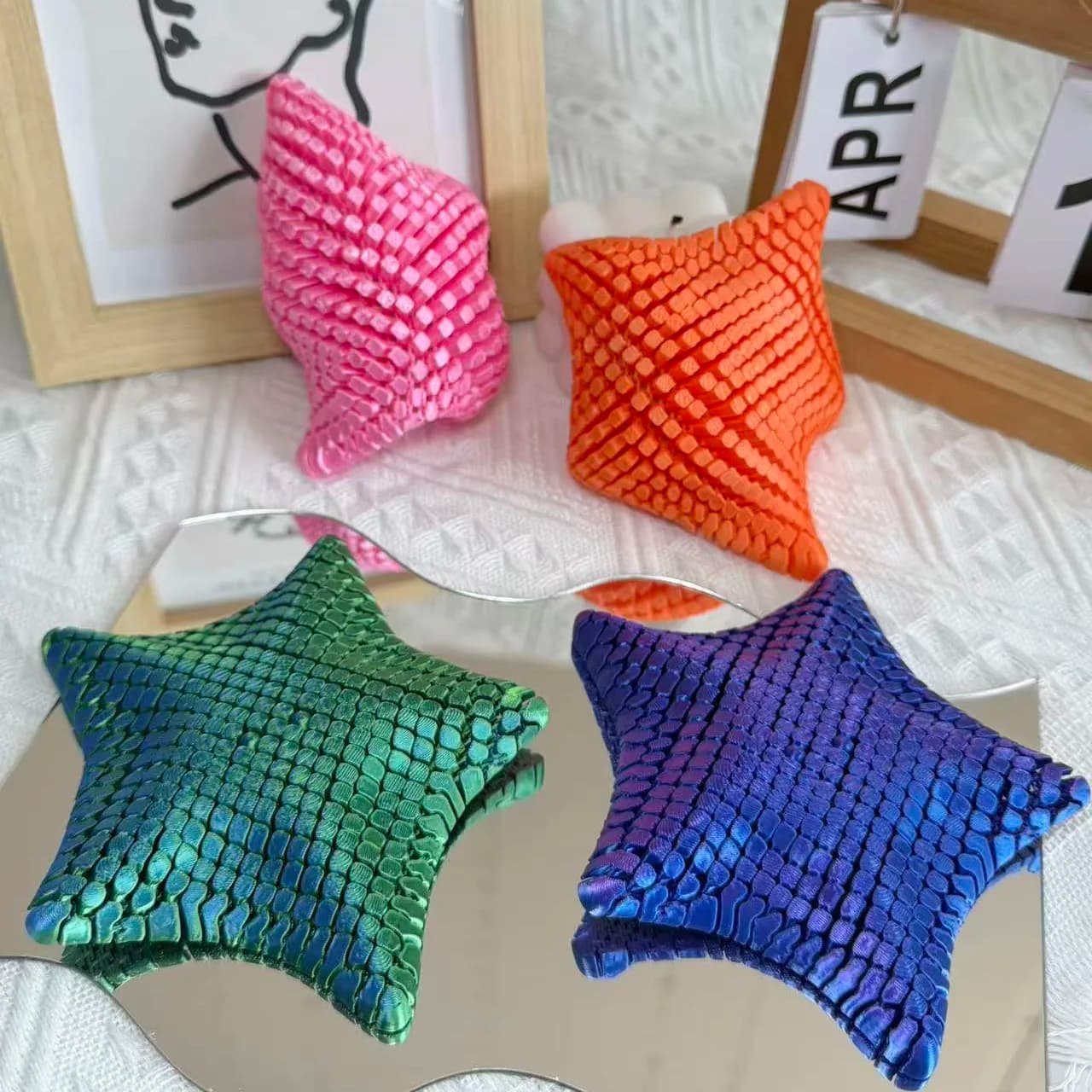 Giocattolo Antistress a Forma di Stella Marina Stampato in 3D, Giocattolo Sensoriale per Adulti e Bambini, Giocattolo Anti-Ansia