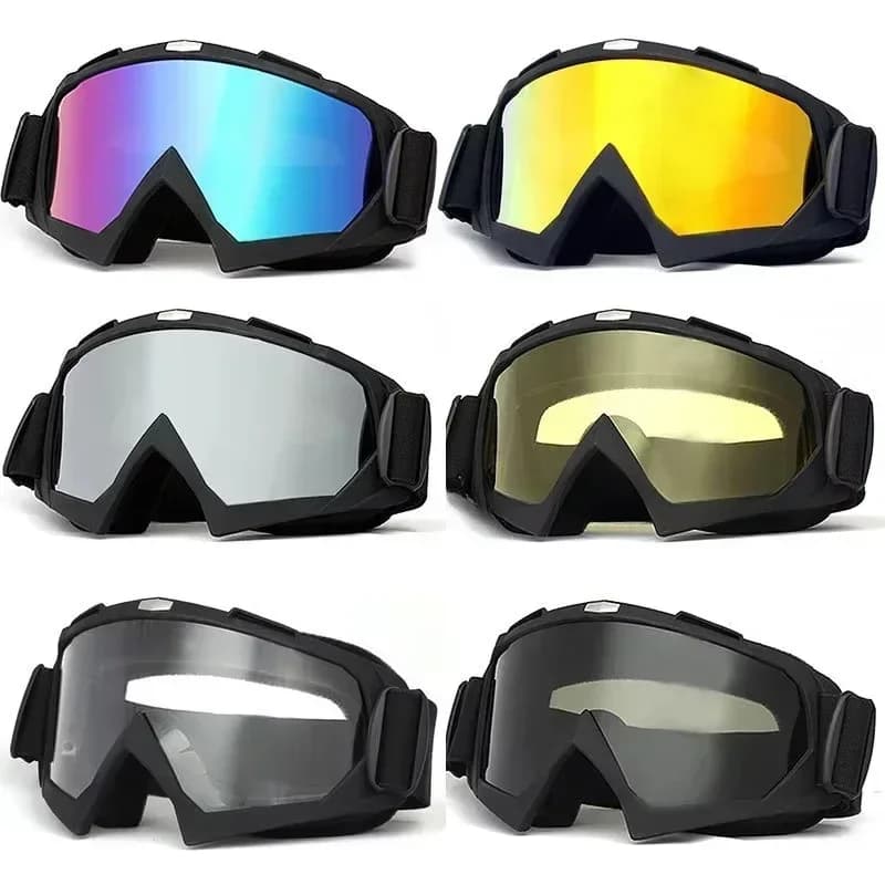 Vendite calde Occhiali per sport all'aria aperta di alta qualità Occhiali da moto per uomo e donna Occhiali da sci antivento antipolvere