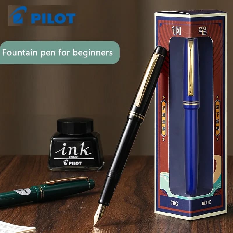 PILOT 1 pz Giappone Penna Stilografica FP-78G High-end Scrittura di Cancelleria EF/F/M lridium Penna Punta Confezione Regalo di Lusso Studente Scrittura Liscia