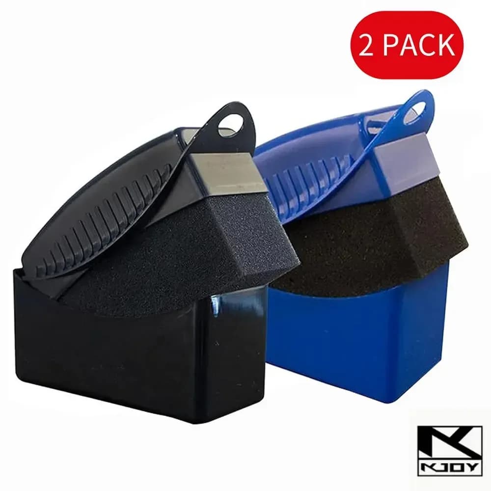 kkjoy Auto Wheel Rim Detailing Sponge Pads Wax Polishing Washing Tool 2Pcs used for car tire cleaning work