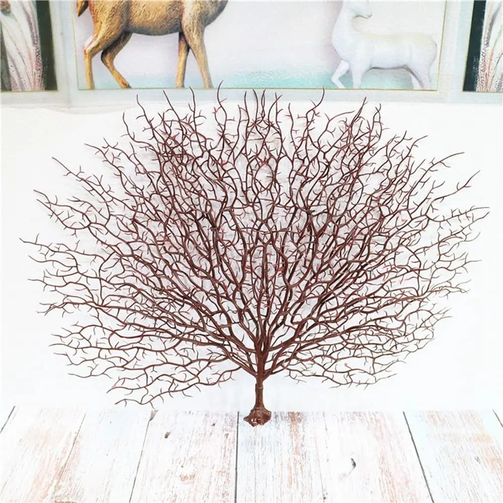 Decorazione floreale Accessori decorativi Pianta marina Plastica Corallo artificiale Ramo Tronco di mare Ramo Albero di mare Albero di pavone
