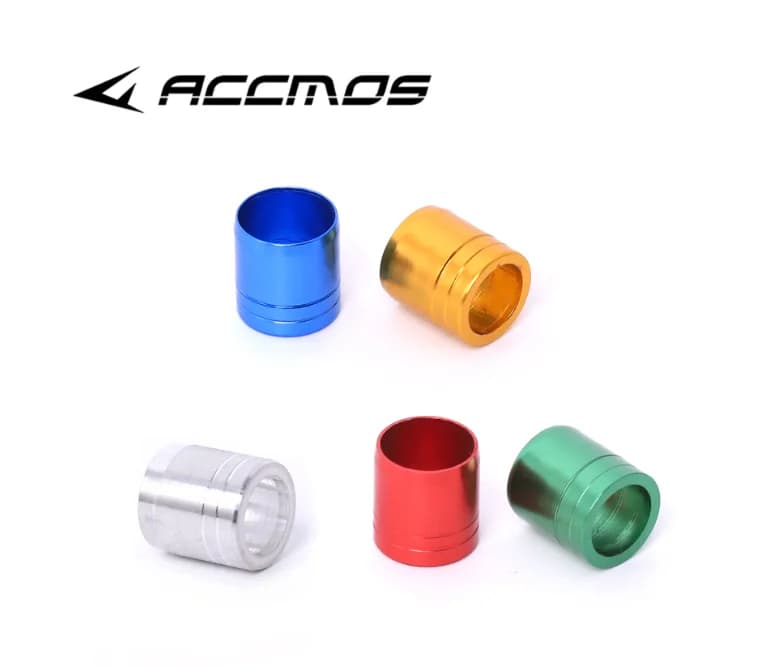 10/20/30pc anello per tiro con l'arco anello antideflagrante in alluminio tiro con l'arco freccia arco e freccia accessorio per anello freccia albero id6.2mm od7.6mm