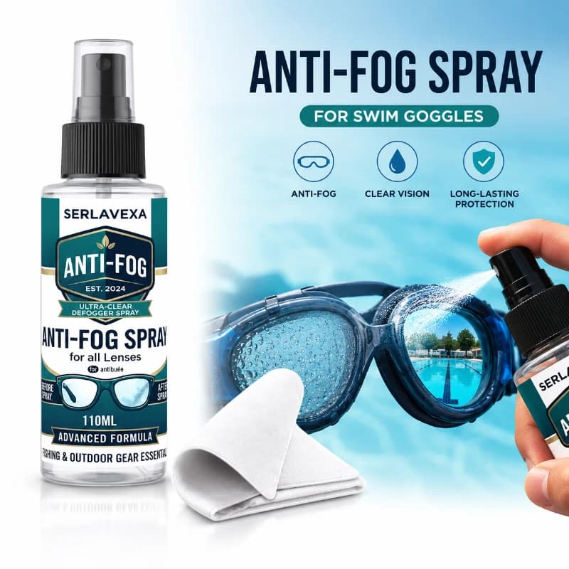 Long Lasting Anti Fog Lens Cleaner Spray Defog Liquid Clear Vision Solution for Swimming Goggles Dive Mask Eyeglass Sports Gear